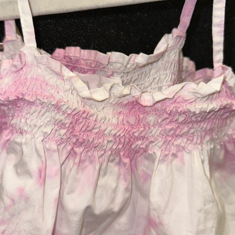 ZARA GIRLS PINK TIE DYE TOP - Picture 4 of 6
